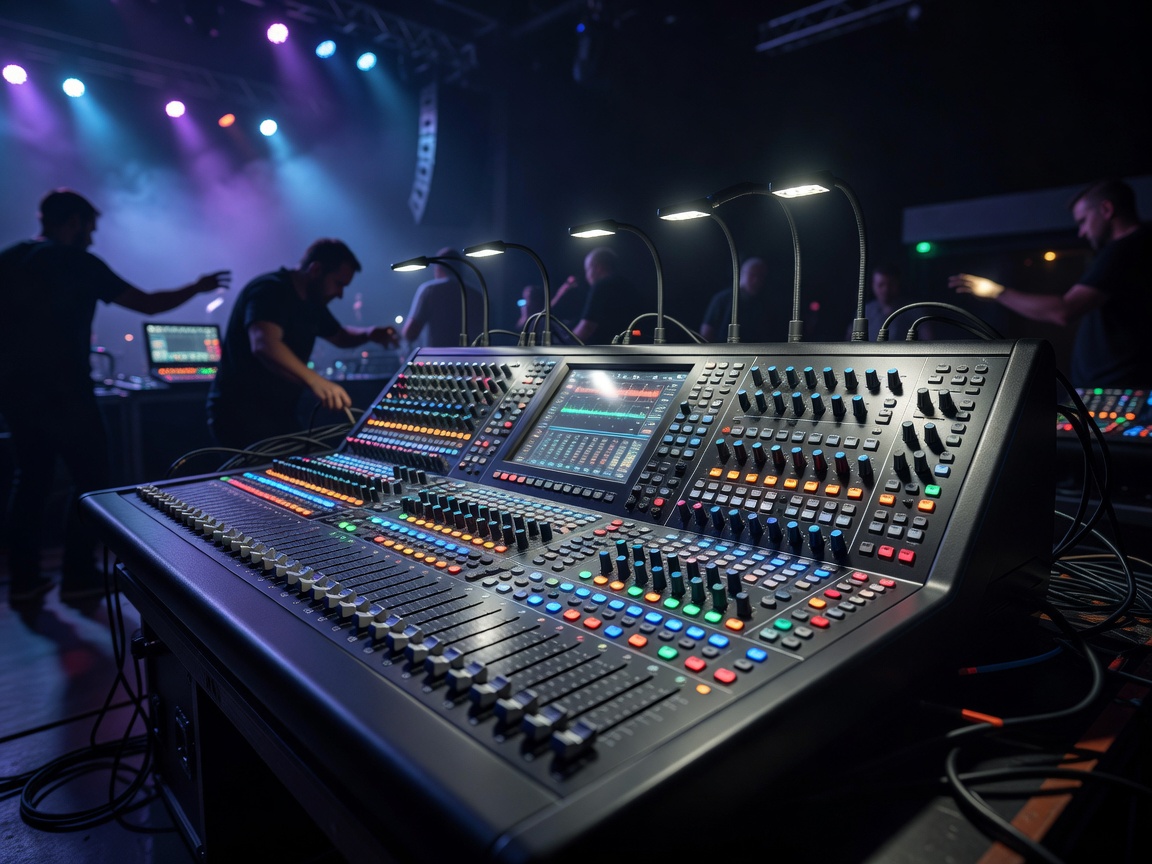 Digital mixing console in live sound production